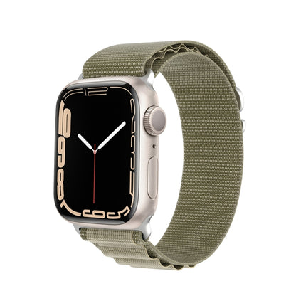 For Apple Watch SE 40mm DUX DUCIS GS Series Nylon Loop Watch Band(Olive) - Watch Bands by DUX DUCIS | Online Shopping UK | buy2fix