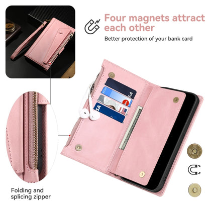 For iPhone 16 Pro Max ESEBLE Retro Frosted RFID Flip Leather Phone Case(Rose Gold) - iPhone 16 Pro Max Cases by ESEBLE | Online Shopping UK | buy2fix