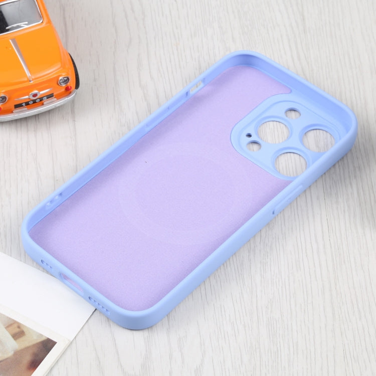 For iPhone 16 Pro Liquid Silicone Magsafe Phone Case(Light Purple) - iPhone 16 Pro Cases by buy2fix | Online Shopping UK | buy2fix