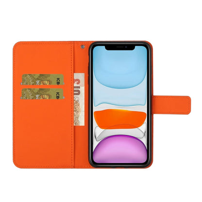 For iPhone 16 Pro Max Ethnic Style Embossed Pattern Leather Phone Case(Orange) - iPhone 16 Pro Max Cases by buy2fix | Online Shopping UK | buy2fix