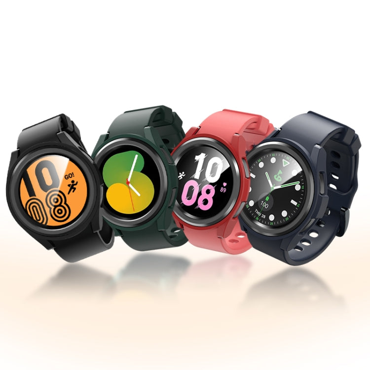 For Samsung Galaxy Watch 6 Classic 47mm Half-inclusive PC Watch Protective Case(Black) - Watch Cases by buy2fix | Online Shopping UK | buy2fix