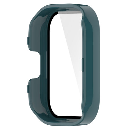 For Redmi Watch 3 Lite / Redmi Watch 3 Active PC + Tempered Film Integrated Watch Protective Case(Pine Green) - Watch Cases by buy2fix | Online Shopping UK | buy2fix