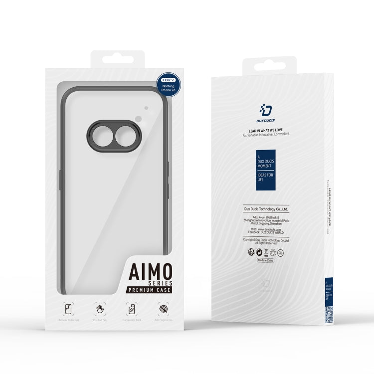 For Nothing Phone 2a DUX DUCIS Aimo Series TPU + PC Frosted Feel Phone Case(Black) - More Brand by DUX DUCIS | Online Shopping UK | buy2fix