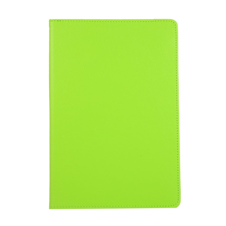 For Samsung Galaxy Tab S9+ 360 Degrees Rotation Holder Litchi Texture Leather Tablet Case(Green) - Galaxy Tab S9+ Cases by buy2fix | Online Shopping UK | buy2fix