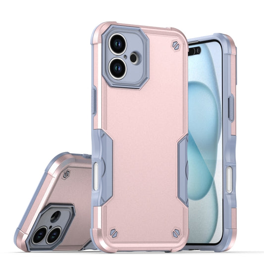 For iPhone 16 Plus Non-slip Shockproof Armor Phone Case(Rose Gold) - iPhone 16 Plus Cases by buy2fix | Online Shopping UK | buy2fix