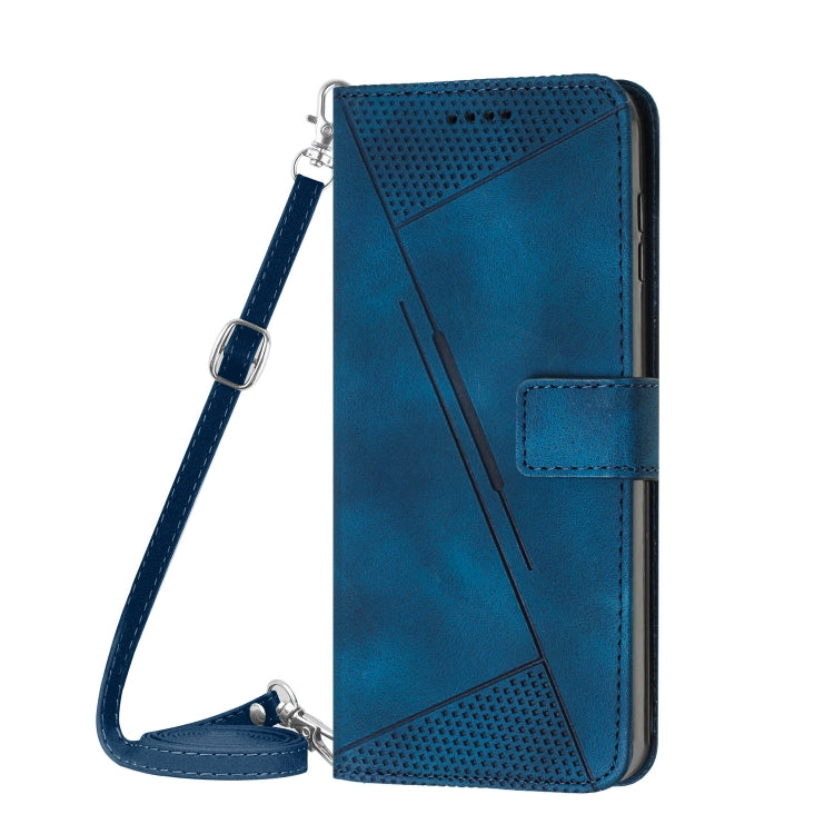 For Xiaomi 14 Pro Dream Triangle Leather Phone Case with Lanyard(Blue) - 14 Pro Cases by buy2fix | Online Shopping UK | buy2fix