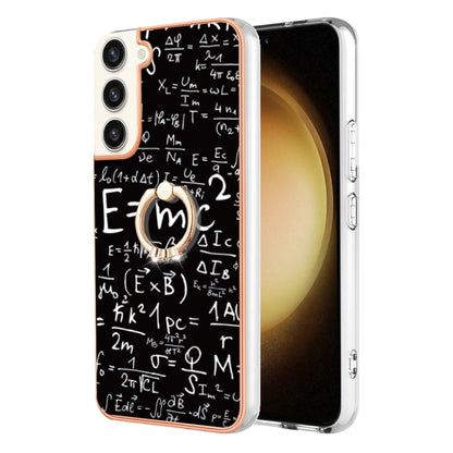 For Samsung Galaxy S23+ 5G Electroplating Dual-side IMD Phone Case with Ring Holder(Equation) - Galaxy S23+ 5G Cases by buy2fix | Online Shopping UK | buy2fix
