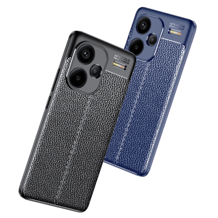 For Xiaomi Redmi Note 13 Pro+ Litchi Texture Shockproof TPU Phone Case(Black) - Note 13 Pro+ Cases by buy2fix | Online Shopping UK | buy2fix