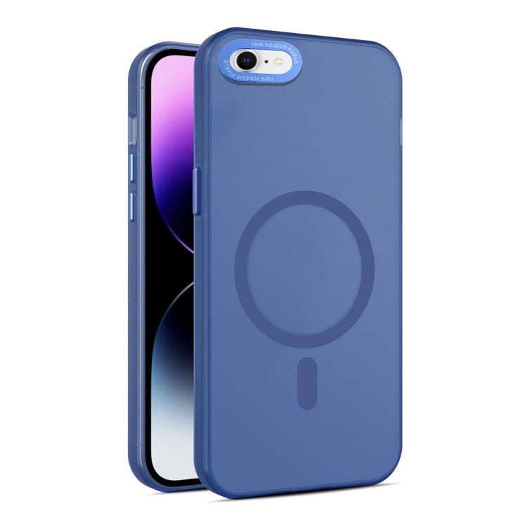 For iPhone SE 2022 / 2020 / 8 / 7 MagSafe Frosted Translucent Mist Phone Case(Royal Blue) - iPhone SE 2022 / 2020 / 8 / 7 Cases by buy2fix | Online Shopping UK | buy2fix