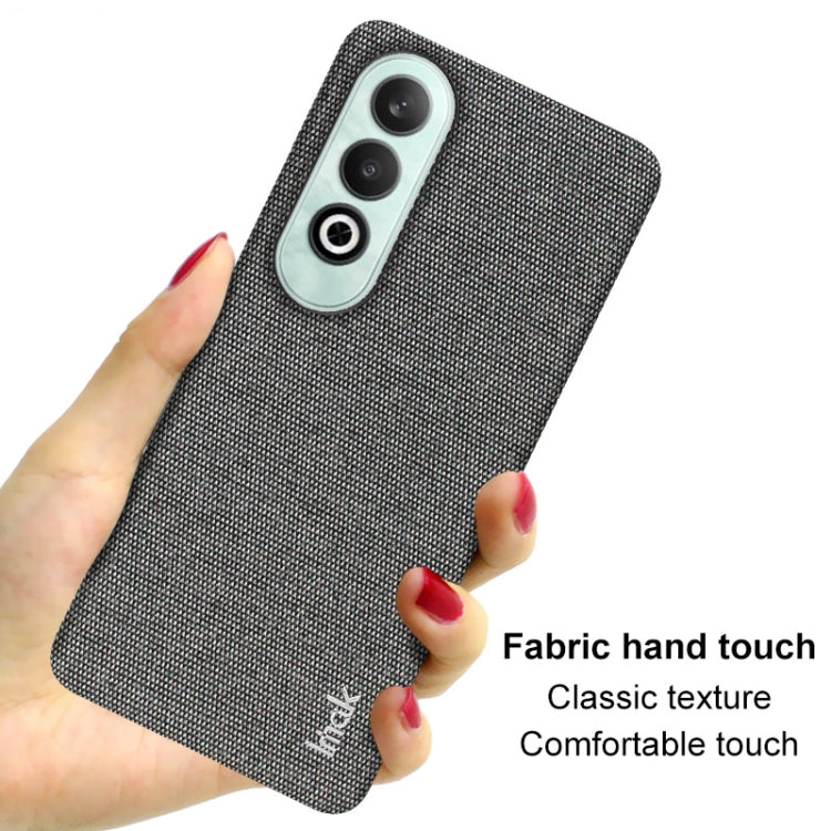 For OnePlus Nord CE4 5G imak Ruiyi Series Cloth Texture PU + PC Phone Case(Black) - OnePlus Cases by imak | Online Shopping UK | buy2fix