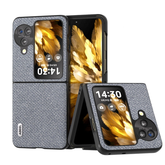 For OPPO Find N3 Flip ABEEL Diamond Black Edge Phone Case(Jewel Black) - Find N3 Flip Cases by buy2fix | Online Shopping UK | buy2fix