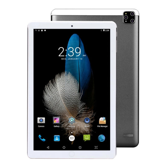 BDF A10 3G Tablet PC 10.1 inch, 4GB+64GB, Android 10.0 MTK8321 Quad Core, Support Dual SIM, EU Plug(Grey) - BDF by BDF | Online Shopping UK | buy2fix