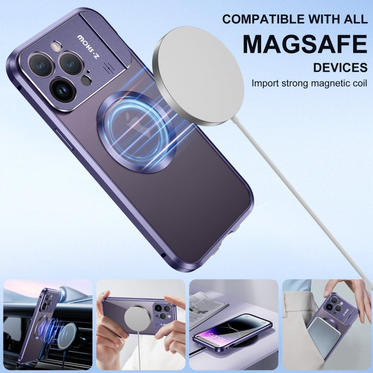 For iPhone 14 Pro Max Aromatherapy Holder Single-sided MagSafe Magnetic Phone Case(Black) - iPhone 14 Pro Max Cases by buy2fix | Online Shopping UK | buy2fix