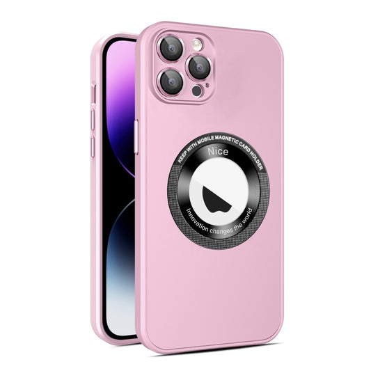 For iPhone 14 Pro Max Eagle Eye Lens CD Texture MagSafe Magnifier Phone Case(Pink) - iPhone 14 Pro Max Cases by buy2fix | Online Shopping UK | buy2fix