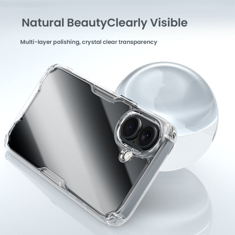 For iPhone 16 Plus NILLKIN Ultra Clear PC + TPU Phone Case(Transparent) - iPhone 16 Plus Cases by NILLKIN | Online Shopping UK | buy2fix