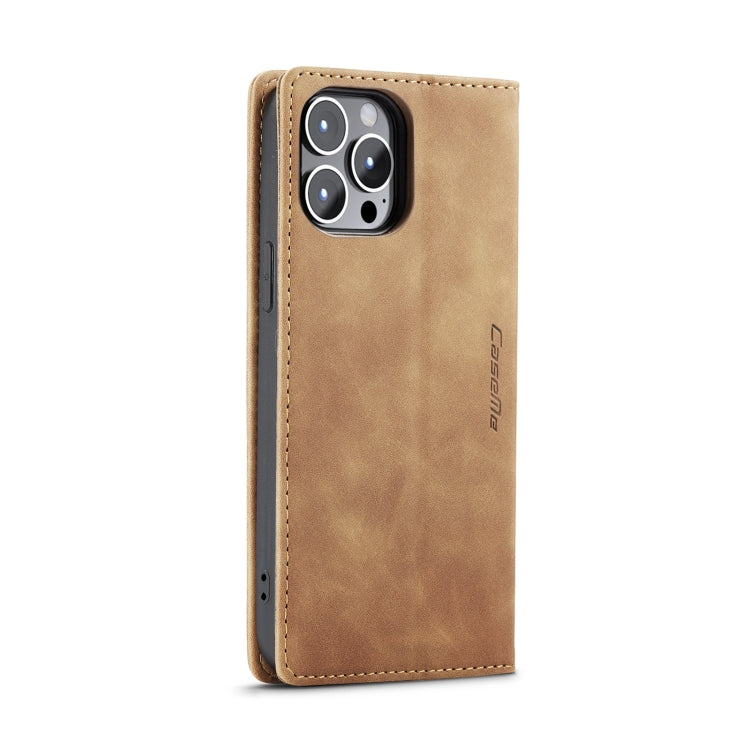 For iPhone 15 Pro Max CaseMe 013 Multifunctional Horizontal Flip Leather Phone Case(Brown) - iPhone 15 Pro Max Cases by CaseMe | Online Shopping UK | buy2fix