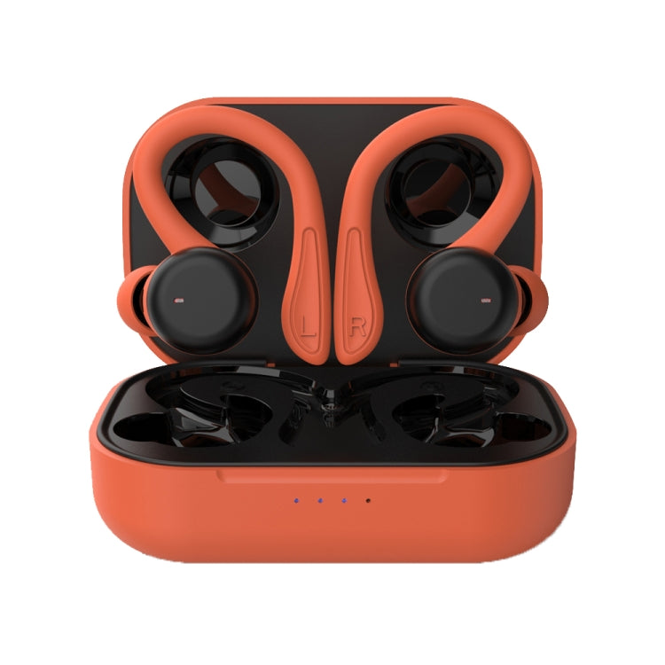 T&G T40 TWS IPX6 Waterproof Hanging Ear Wireless Bluetooth Earphones with Charging Box(Orange) - TWS Earphone by T&G | Online Shopping UK | buy2fix