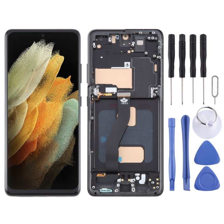 For Samsung Galaxy S21 Ultra 5G SM-G998B TFT LCD Screen Digitizer Full Assembly with Frame, Not Supporting Fingerprint Identification - Galaxy S Series Parts by buy2fix | Online Shopping UK | buy2fix