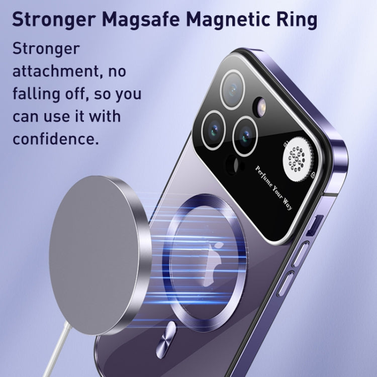 For iPhone 14 Pro Aromatherapy MagSafe Magnetic Phone Case(Starlight Silver) - iPhone 14 Pro Cases by buy2fix | Online Shopping UK | buy2fix