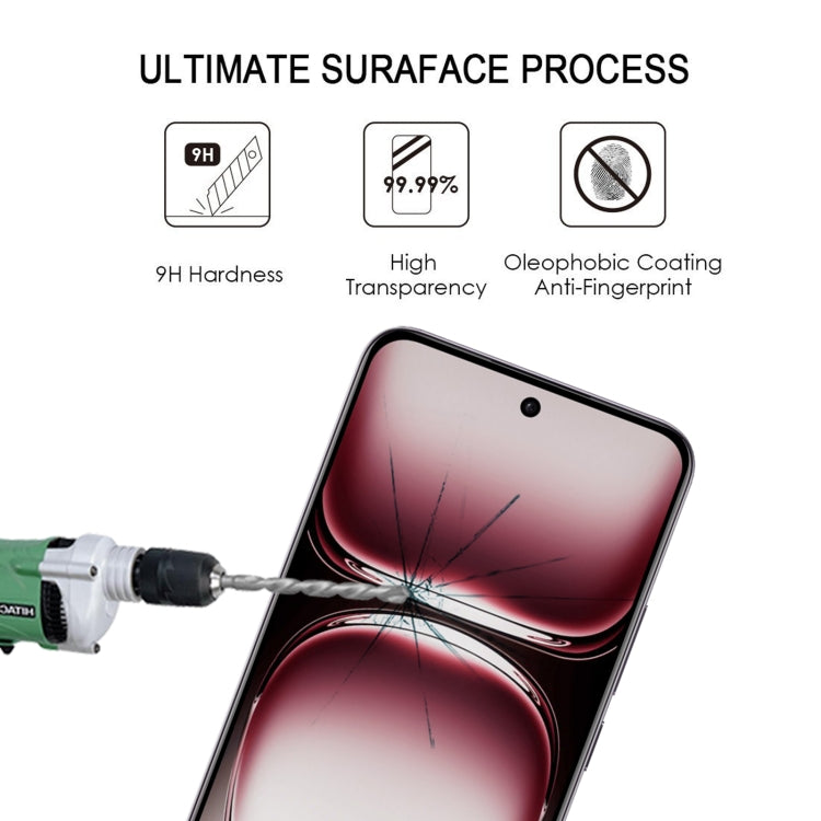 For OPPO Reno12 / Reno12 Pro China 9H HD 3D Curved Edge Tempered Glass Film(Black) - OPPO Tempered Glass by buy2fix | Online Shopping UK | buy2fix