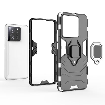 For Xiaomi Redmi K60 Ultra Shockproof PC + TPU Holder Phone Case(Black) - Redmi K60 Ultra Cases by buy2fix | Online Shopping UK | buy2fix