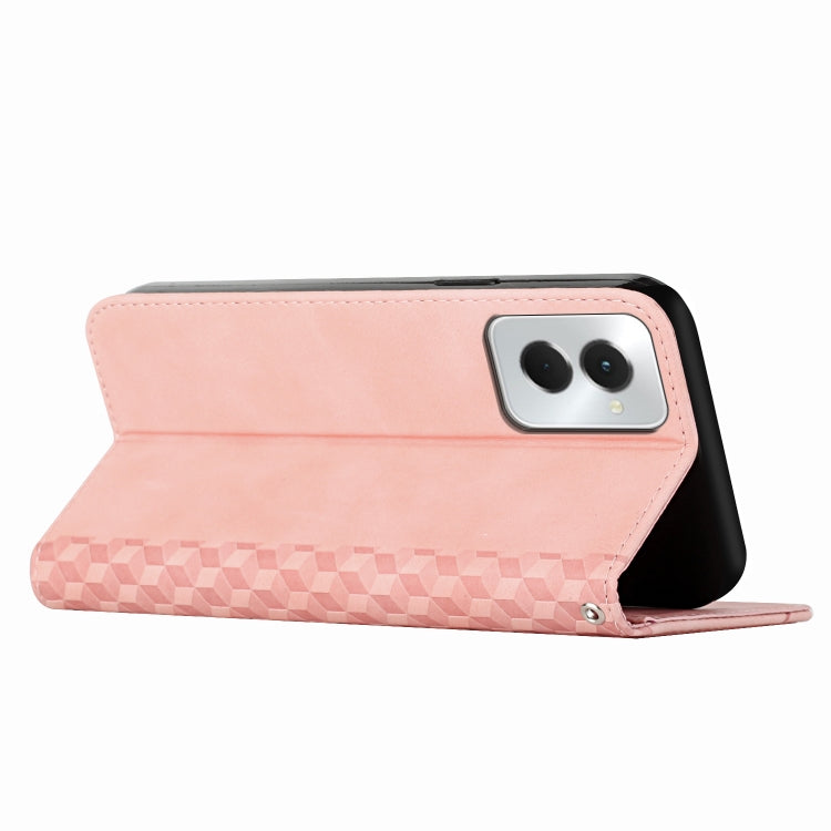 For Motorola Moto G Power 5G 2024 Diamond Splicing Skin Feel Magnetic Leather Phone Case(Rose Gold) - Motorola Cases by buy2fix | Online Shopping UK | buy2fix