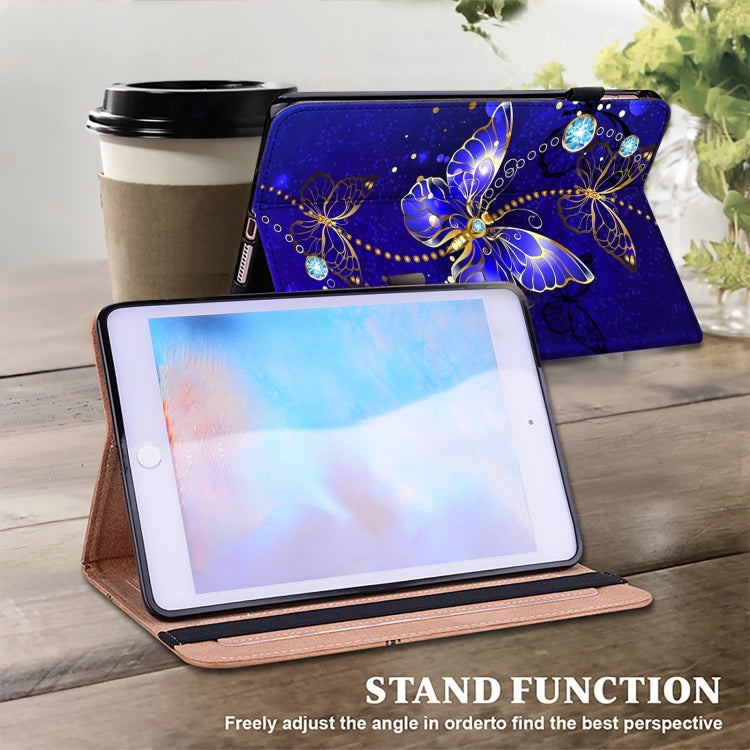 For iPad Air 11 2024 / Pro 11 2022 Crystal Texture Painted Leather Tablet Case(Diamond Butterflies) - iPad Pro 11 (2022/2021) Cases by buy2fix | Online Shopping UK | buy2fix