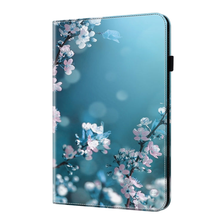 For iPad Air 13 2024 / Pro 12.9 2022 Crystal Texture Painted Leather Tablet Case(Plum Bossom) - iPad Pro 12.9 (2022/2021) Cases by buy2fix | Online Shopping UK | buy2fix