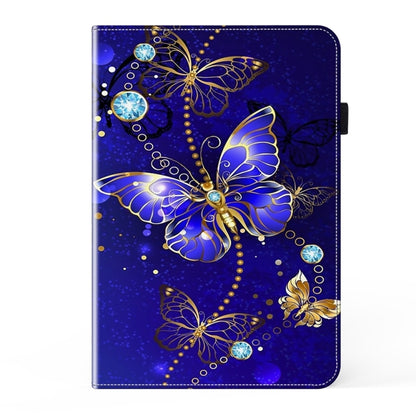 For Samsung Galaxy Tab S7+ / S8+ / S9+ Crystal Texture Painted Leather Tablet Case(Diamond Butterflies) - Galaxy Tab S9+ Cases by buy2fix | Online Shopping UK | buy2fix