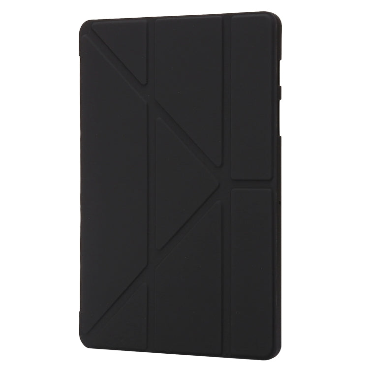 For Samsung Galaxy Tab S9 Deformation Silicone Leather Tablet Case(Black) - Galaxy Tab S9 Cases by buy2fix | Online Shopping UK | buy2fix