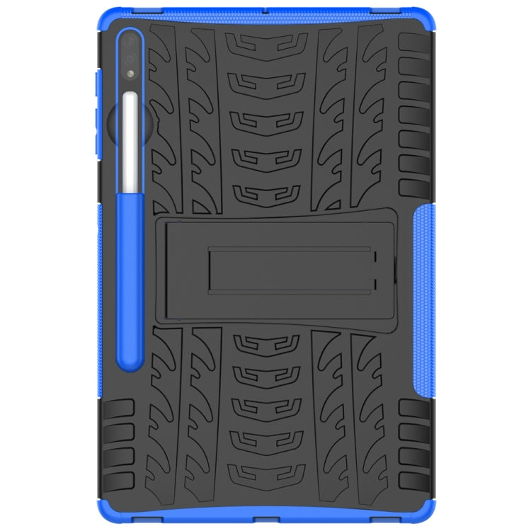 For Samsung Galaxy Tab S9+ Tire Texture TPU + PC Tablet Case(Blue) - Galaxy Tab S9+ Cases by buy2fix | Online Shopping UK | buy2fix