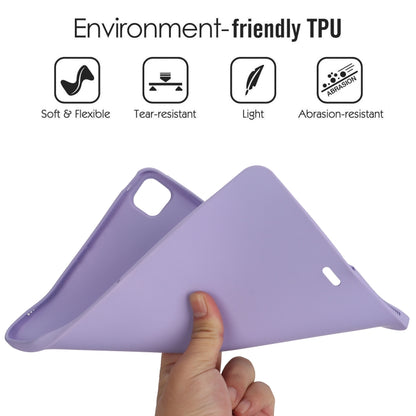 For iPad Pro 11 2024 Oil Spray Skin-friendly TPU Tablet Case(Purple) - iPad Pro 11 2024 Cases by buy2fix | Online Shopping UK | buy2fix