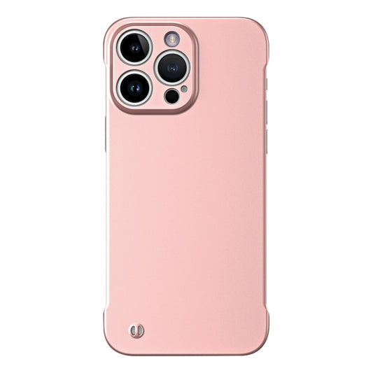 For iPhone 15 Pro Frameless Metallic Paint Hybrid PC Phone Case(Rose Gold) - iPhone 15 Pro Cases by buy2fix | Online Shopping UK | buy2fix