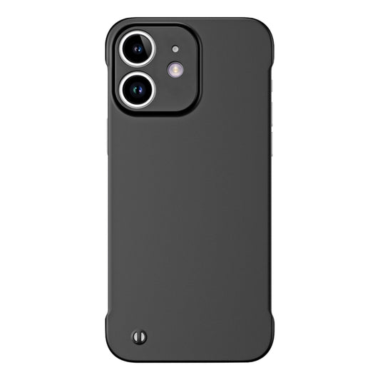 For iPhone 11 Frameless Metallic Paint Hybrid PC Phone Case(Matte Black) - iPhone 11 Cases by buy2fix | Online Shopping UK | buy2fix