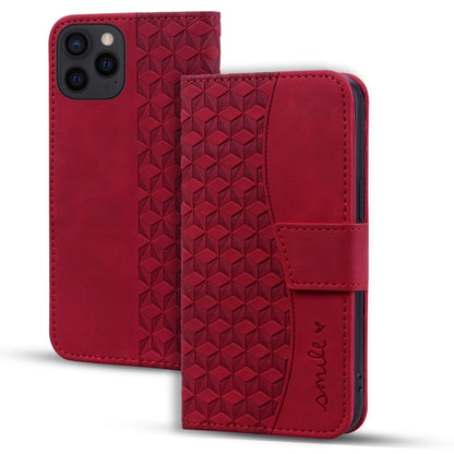 For iPhone 16 Pro Business Diamond Buckle Leather Phone Case with Lanyard(Wine Red) - iPhone 16 Pro Cases by buy2fix | Online Shopping UK | buy2fix