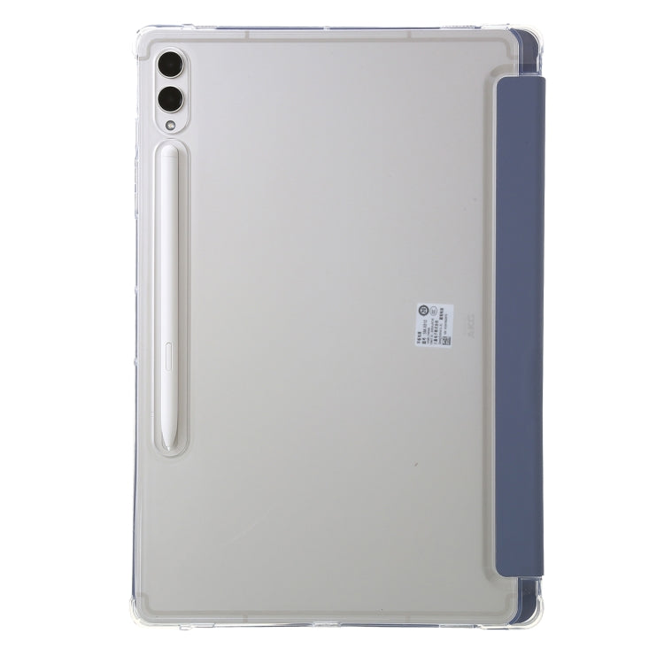 For Samsung Galaxy Tab S9 FE+ Clear Acrylic Deformation Leather Tablet Case(Lavender) - Galaxy Tab S9 FE+ by buy2fix | Online Shopping UK | buy2fix