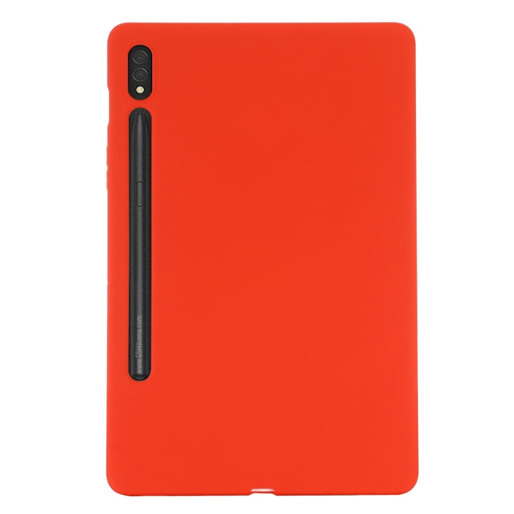For Samsung Galaxy Tab S9 Pure Color Liquid Silicone Shockproof Tablet Case(Red) - Galaxy Tab S9 Cases by buy2fix | Online Shopping UK | buy2fix