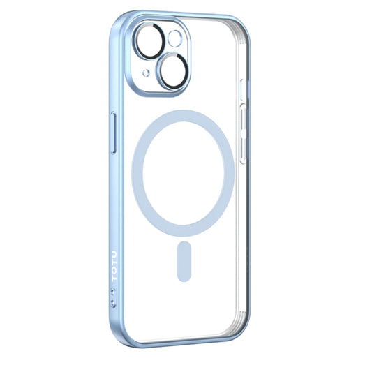 For iPhone 15 TOTUDESIGN PC-3 Series MagSafe Electroplating TPU Phone Case(Blue) - iPhone 15 Cases by TOTUDESIGN | Online Shopping UK | buy2fix