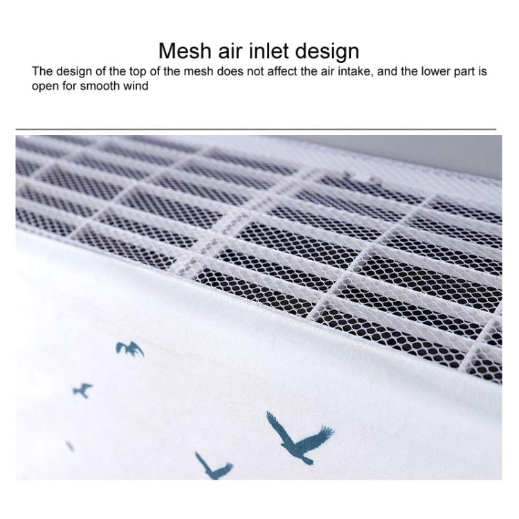 Do Not Take Dust-proof And Anti Direct Blowing Simple Wind Hanging Machine Air Conditioner Moon Cover, Size:Width 98 × Thickness 20 × Height 90cm(Round Leaf) - Dust Covers by buy2fix | Online Shopping UK | buy2fix