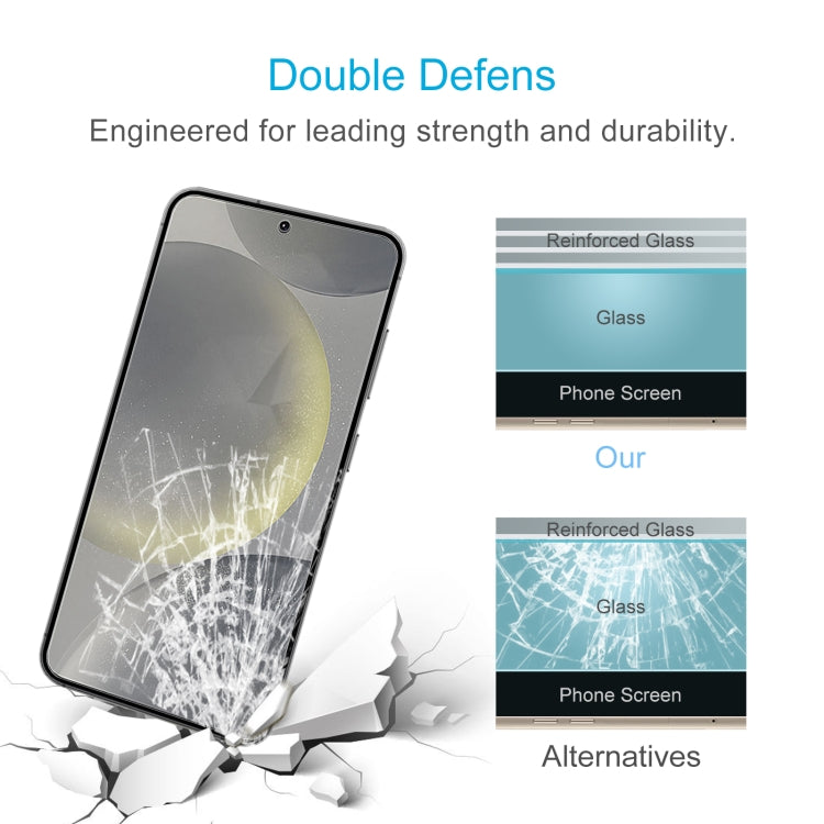 For Samsung Galaxy S25 5G 0.18mm 9H 2.5D Tempered Glass Film, Support Fingerprint Unlocking - Galaxy S25 5G Tempered Glass by DIYLooks | Online Shopping UK | buy2fix