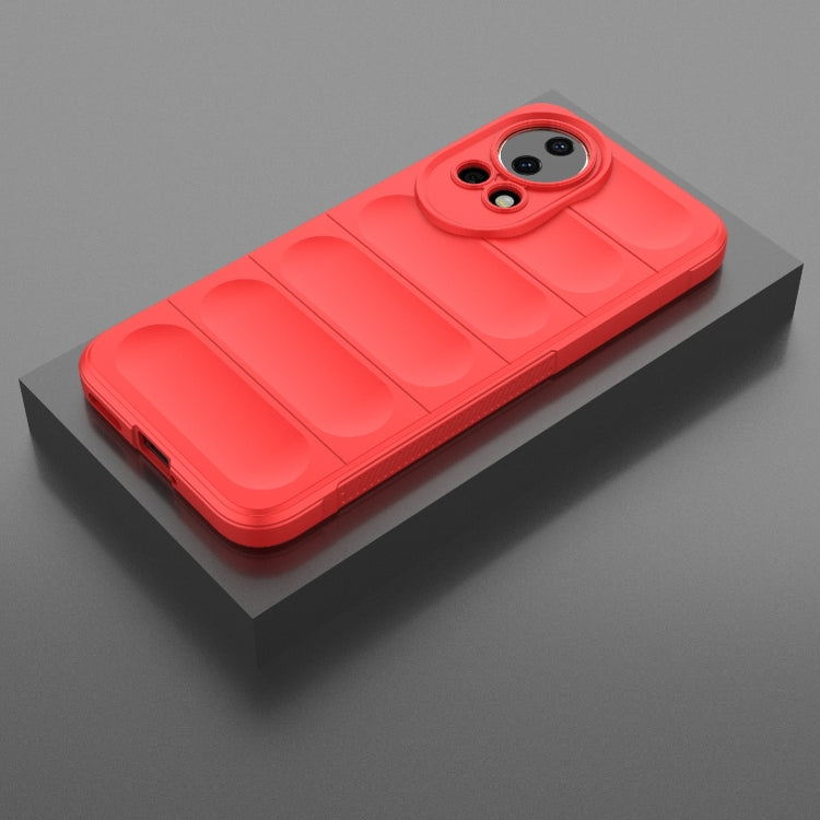 For Huawei nova 12 5G Magic Shield TPU + Flannel Phone Case(Red) - Huawei Cases by buy2fix | Online Shopping UK | buy2fix