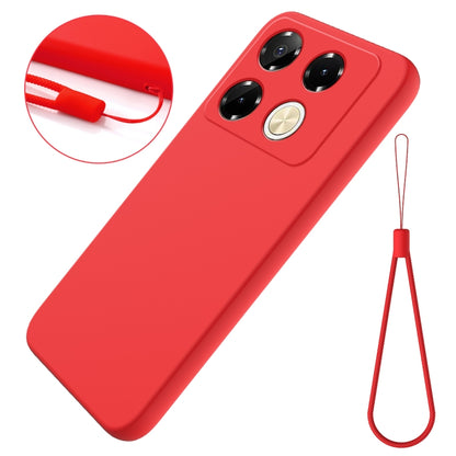 For Infinix Note 40 Pro 4G Solid Color Liquid Silicone Dropproof Full Coverage Protective Case(Red) - Infinix Cases by buy2fix | Online Shopping UK | buy2fix