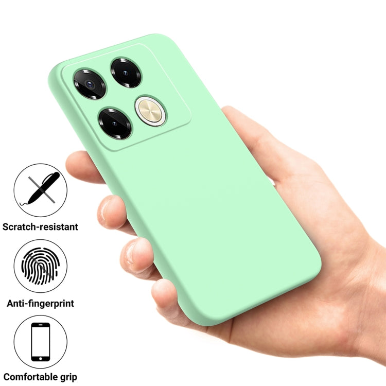 For Infinix Note 40 Pro 4G Solid Color Liquid Silicone Dropproof Full Coverage Protective Case(Green) - Infinix Cases by buy2fix | Online Shopping UK | buy2fix