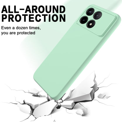 For Xiaomi Redmi K70/K70 Pro Solid Color Liquid Silicone Dropproof Full Coverage Phone Case(Green) - K70 Pro Cases by buy2fix | Online Shopping UK | buy2fix