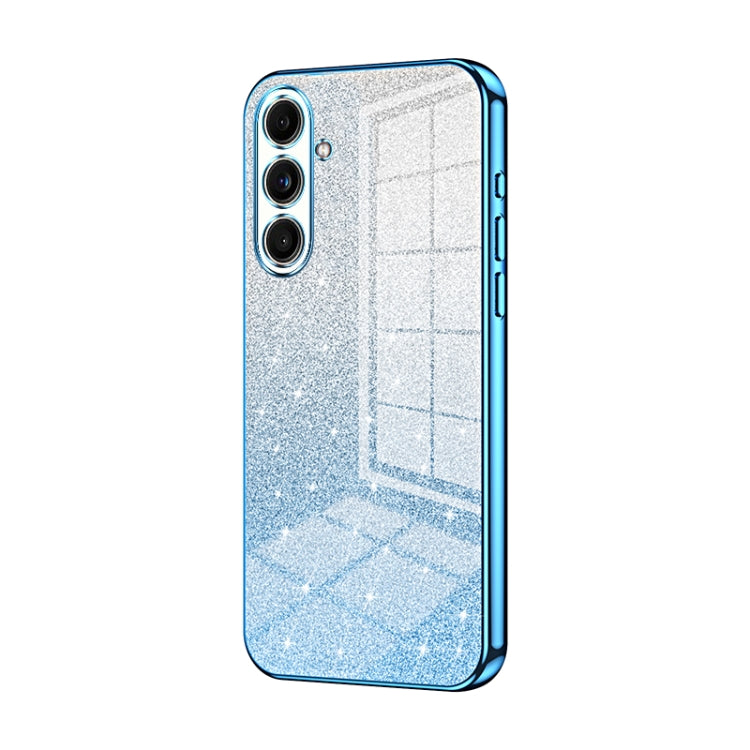 For Samsung Galaxy C55 Gradient Glitter Powder Electroplated Phone Case(Blue) - Galaxy Phone Cases by buy2fix | Online Shopping UK | buy2fix