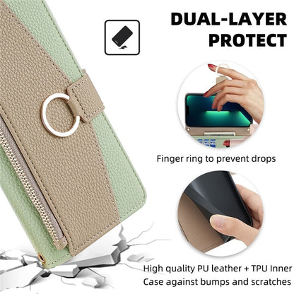 For OnePlus 11 Crossbody Litchi Texture Leather Phone Case(Green) - OnePlus Cases by buy2fix | Online Shopping UK | buy2fix