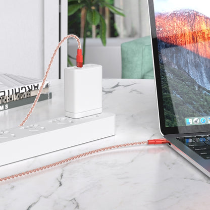 hoco X99 Crystal Junction 60W USB-C / Type-C to USB-C / Type-C Silicone Charging Data Cable, Length:1m(Red) - USB-C & Type-C Cable by hoco | Online Shopping UK | buy2fix
