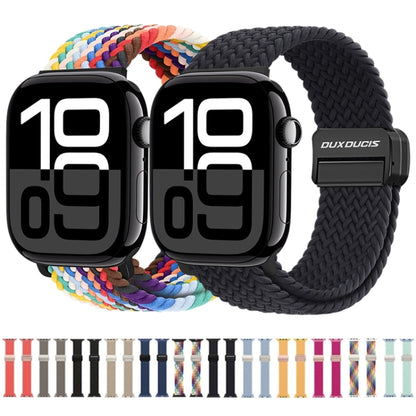 For Apple Watch Series 4 40mm DUX DUCIS Mixture Pro Series Magnetic Buckle Nylon Braid Watch Band(New Rainbow) - Watch Bands by DUX DUCIS | Online Shopping UK | buy2fix