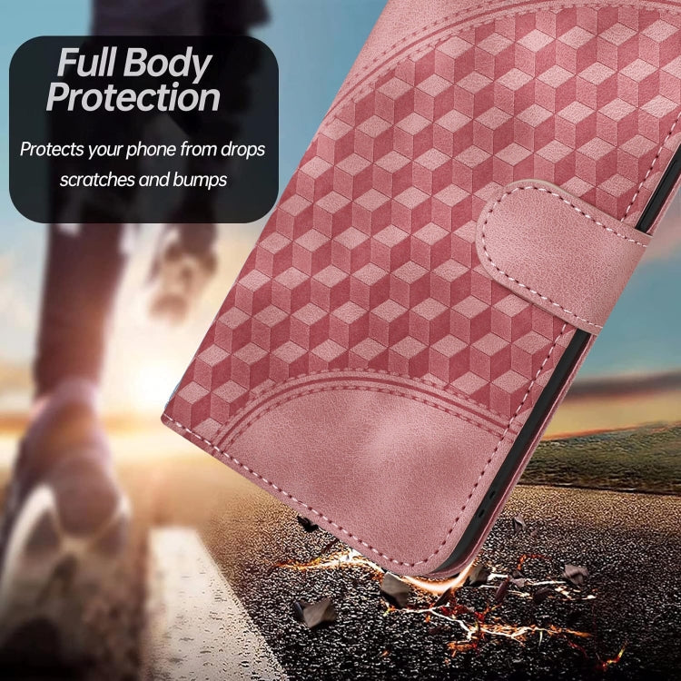 For Xiaomi Redmi K70 YX0060 Elephant Head Embossed Phone Leather Case with Lanyard(Pink) - K70 Cases by buy2fix | Online Shopping UK | buy2fix