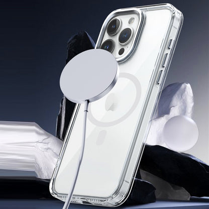 For iPhone 14 Pro Max MagSafe Magnetic Clear Phone Case(Transparent) - iPhone 14 Pro Max Cases by buy2fix | Online Shopping UK | buy2fix